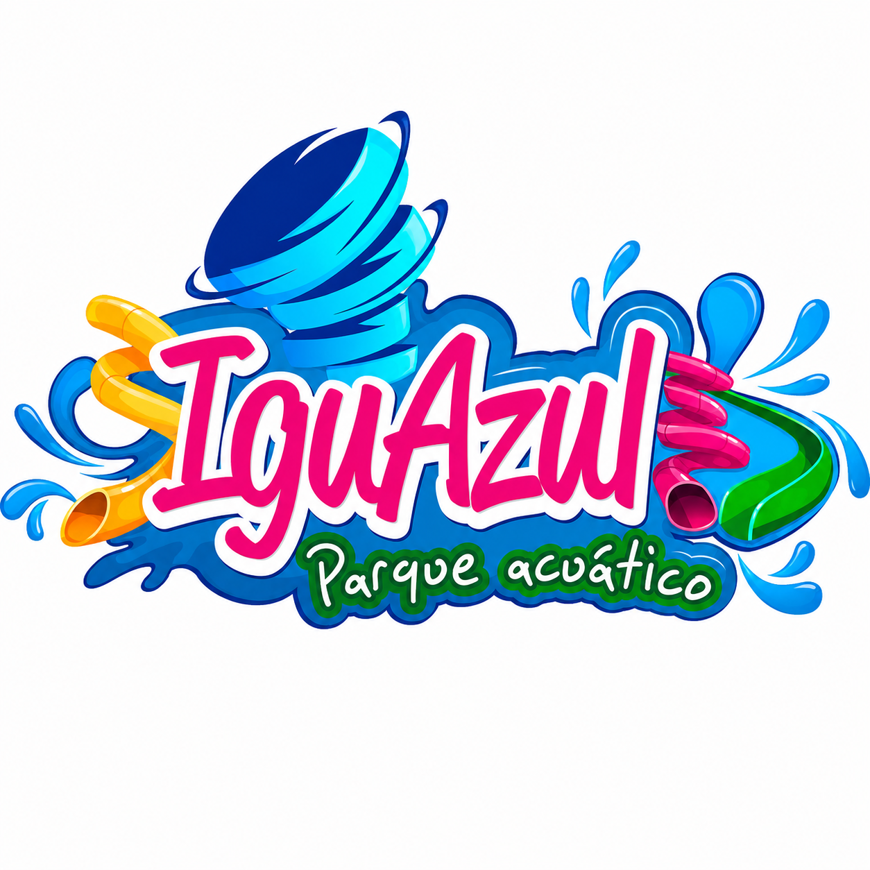 Logotipo , de iguazul cliente de G&G Fiberglass.